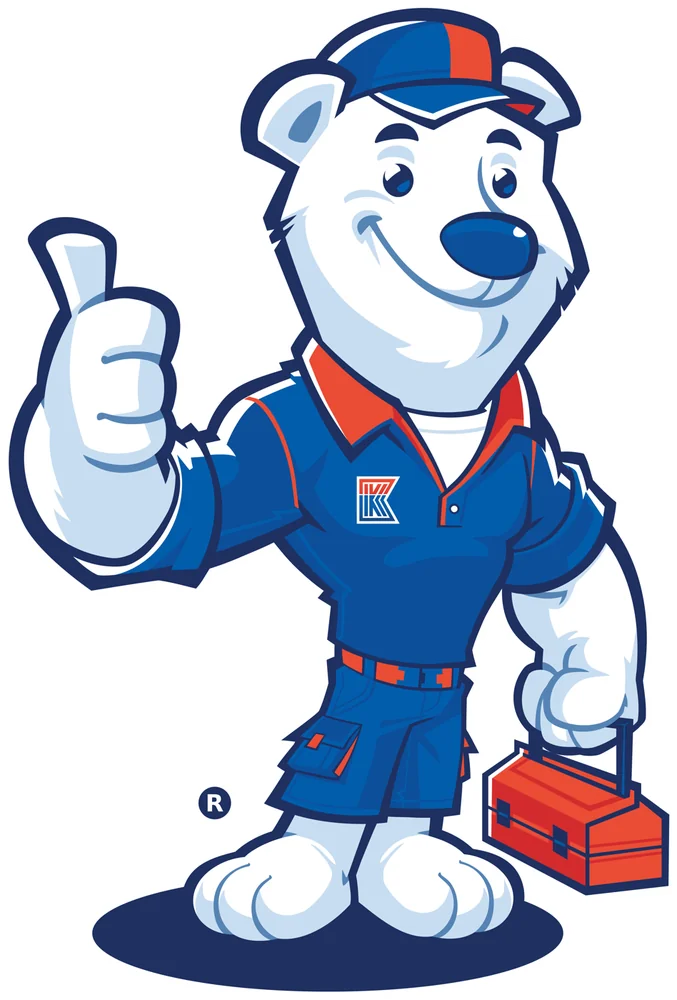 Eisbär-Maskottchen von Kleinsorg Kälte Klima